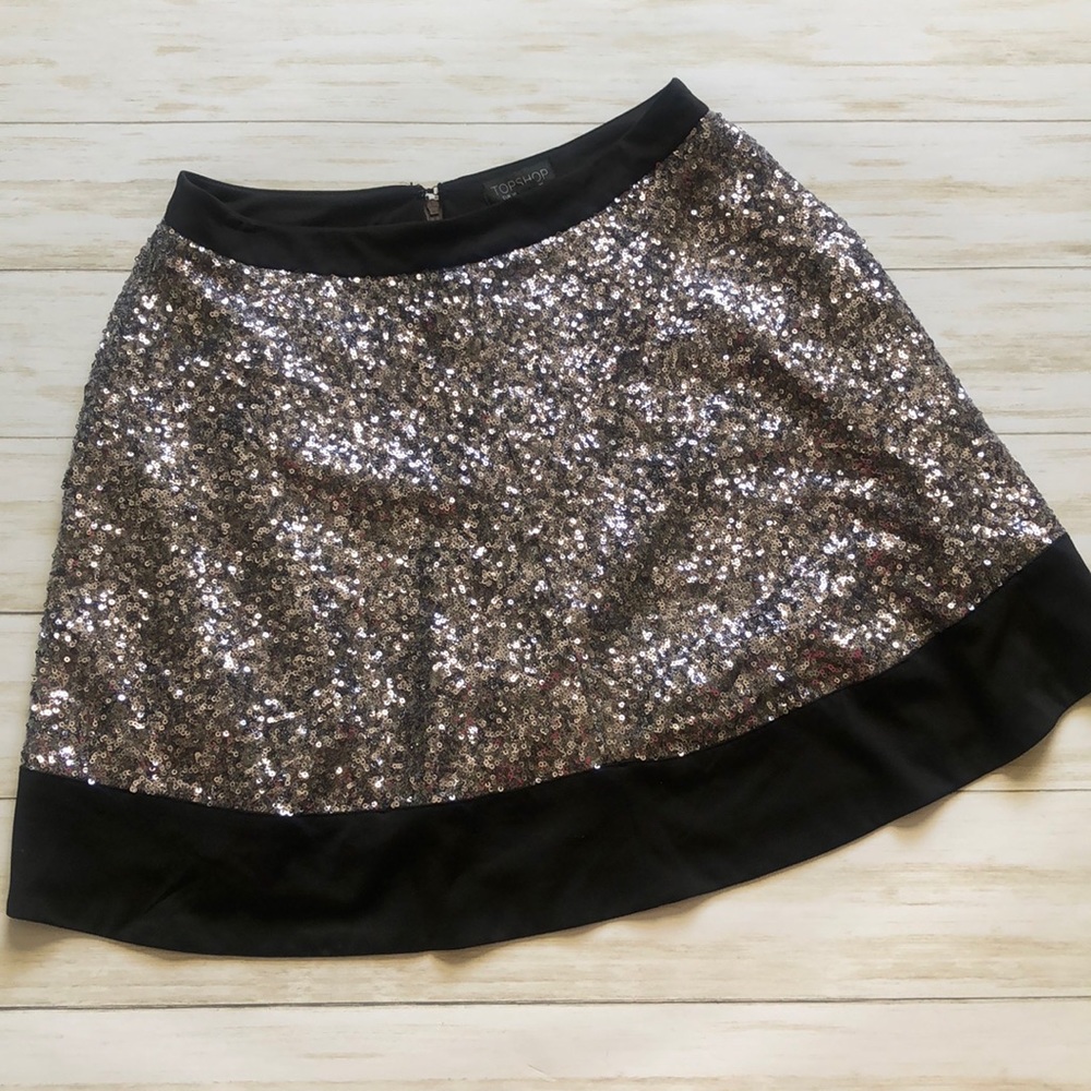 TopShop Size 6 Sequin Skirt